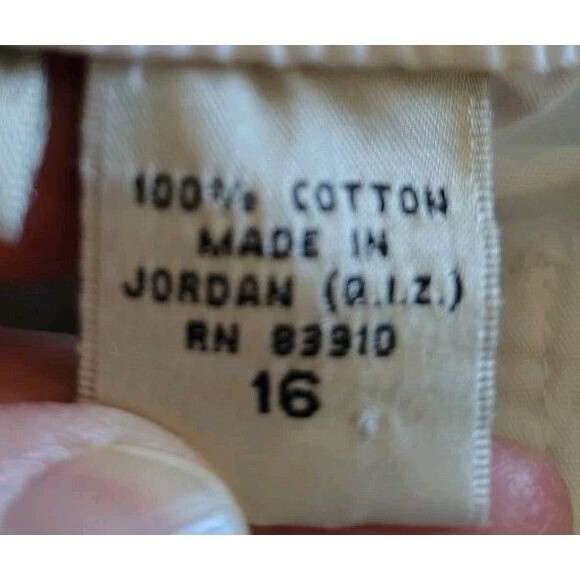 Jenny Buchanan Pants Size 16 White Cotton Capri Pockets - Picture 7 of 8